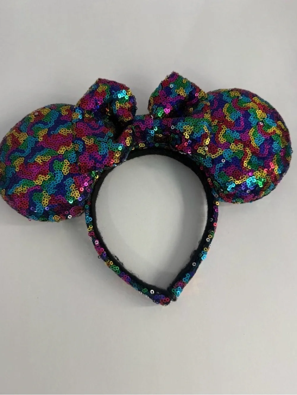 Disney Multicolor Sequin Minnie Mouse Ear Headband